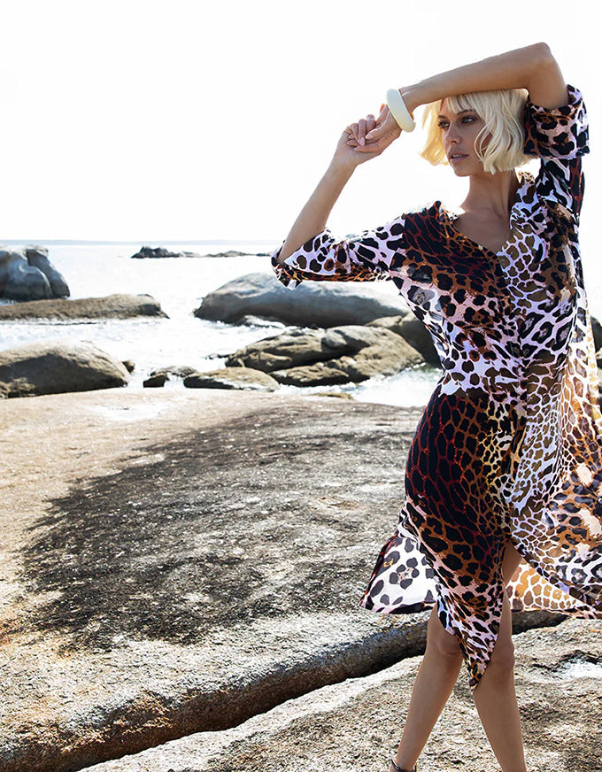 India Lipari Viscose Leopard