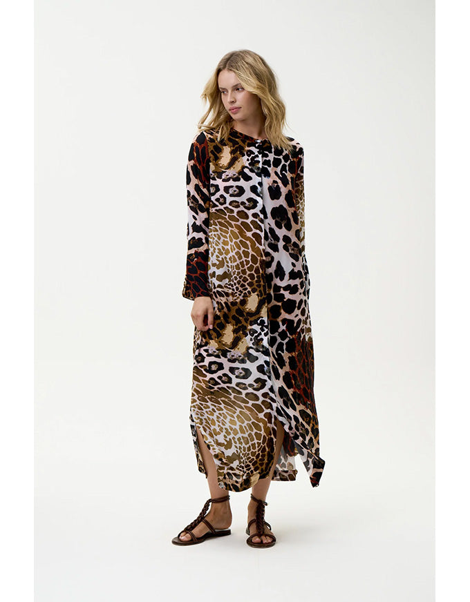 India Lipari Viscose Leopard
