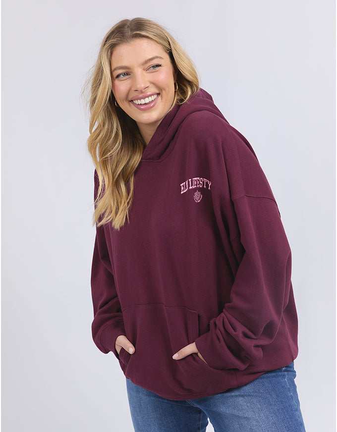 College Hoody Merlot