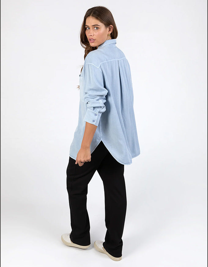 Brooklyn Tencel Shirt Sky Blue