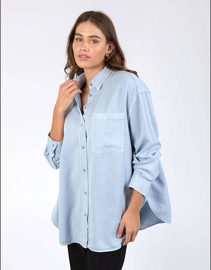 Brooklyn Tencel Shirt Sky Blue