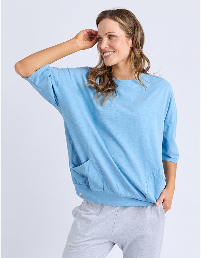 Mazie Sweat Top Dusk Blue