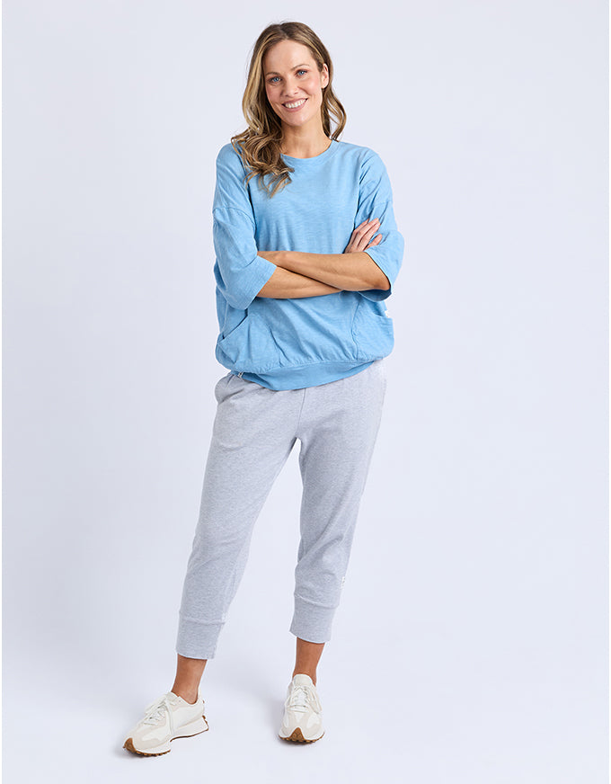 Mazie Sweat Top Dusk Blue