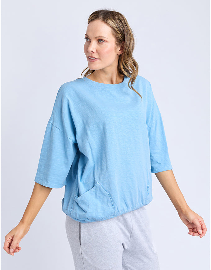 Mazie Sweat Top Dusk Blue