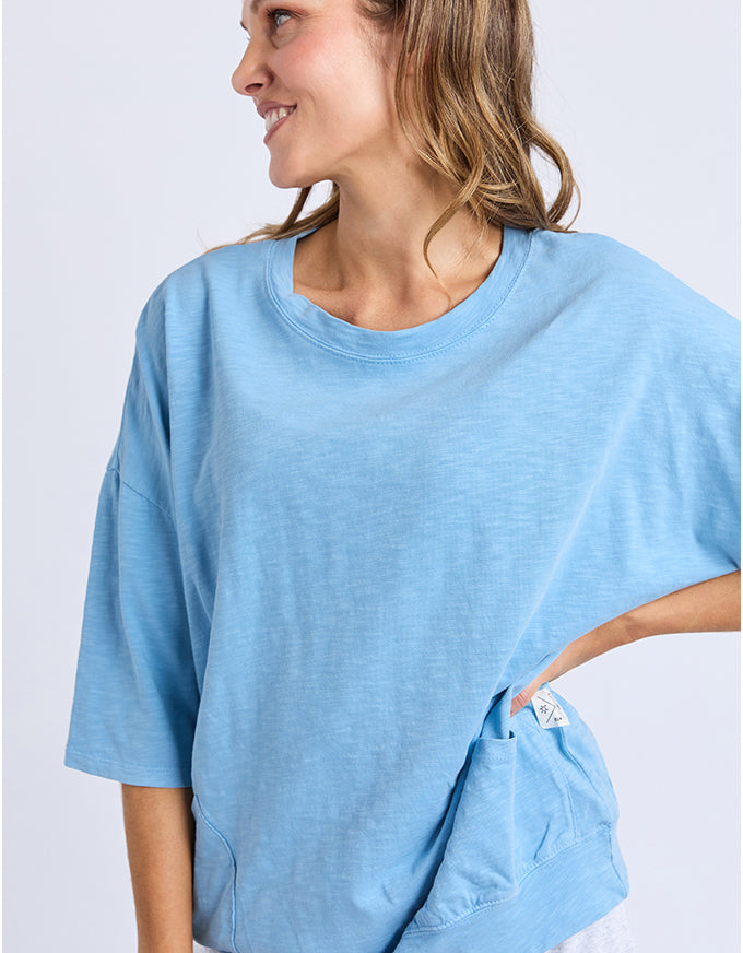 Mazie Sweat Top Dusk Blue