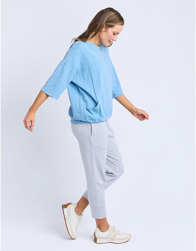 Mazie Sweat Top Dusk Blue