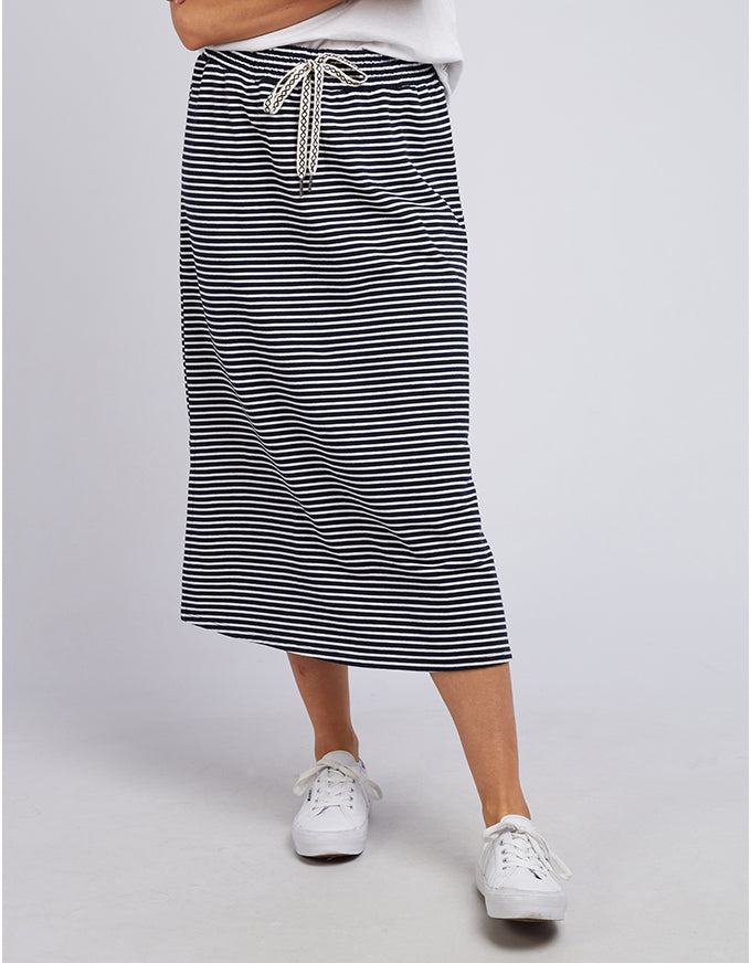 Travel Skirt Navy/White Stripe