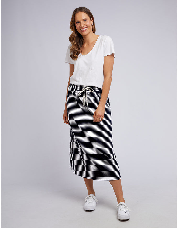 Travel Skirt Navy/White Stripe