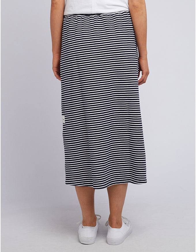 Travel Skirt Navy/White Stripe