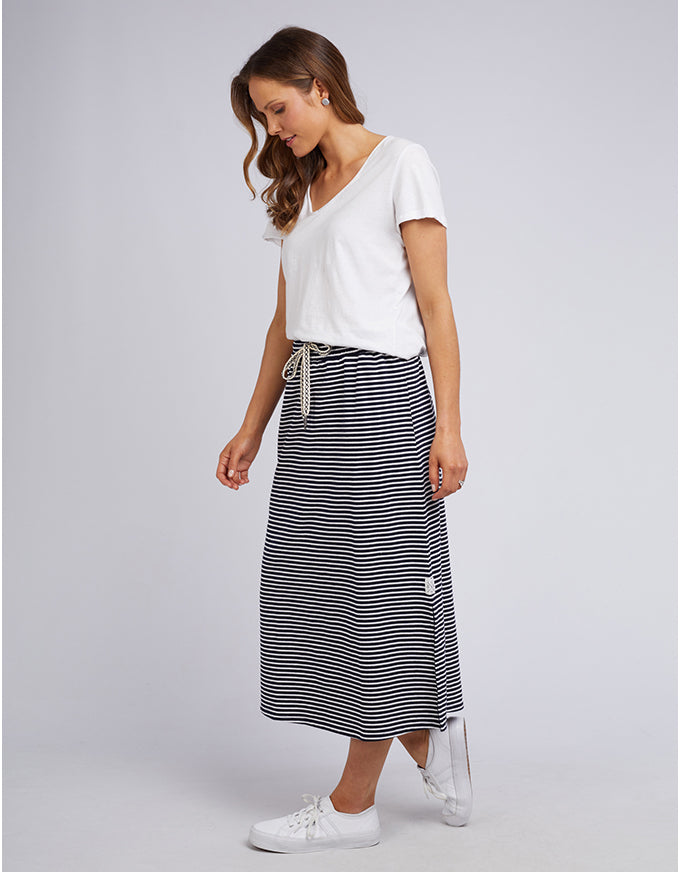 Travel Skirt Navy/White Stripe