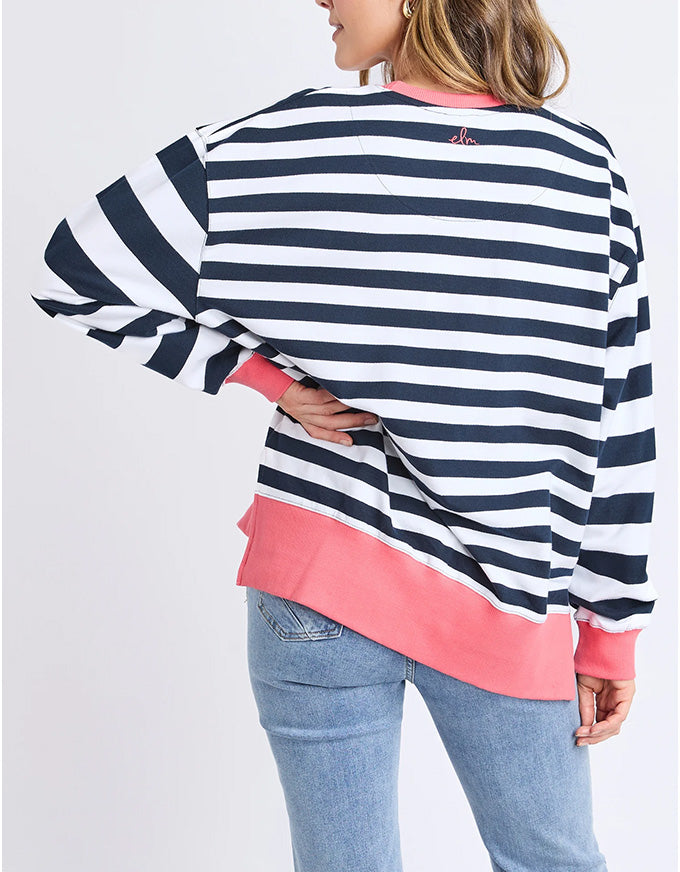 Vivid Crew Navy/White Stripe