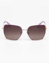 Alana Sunglasses Gold Purple Brown