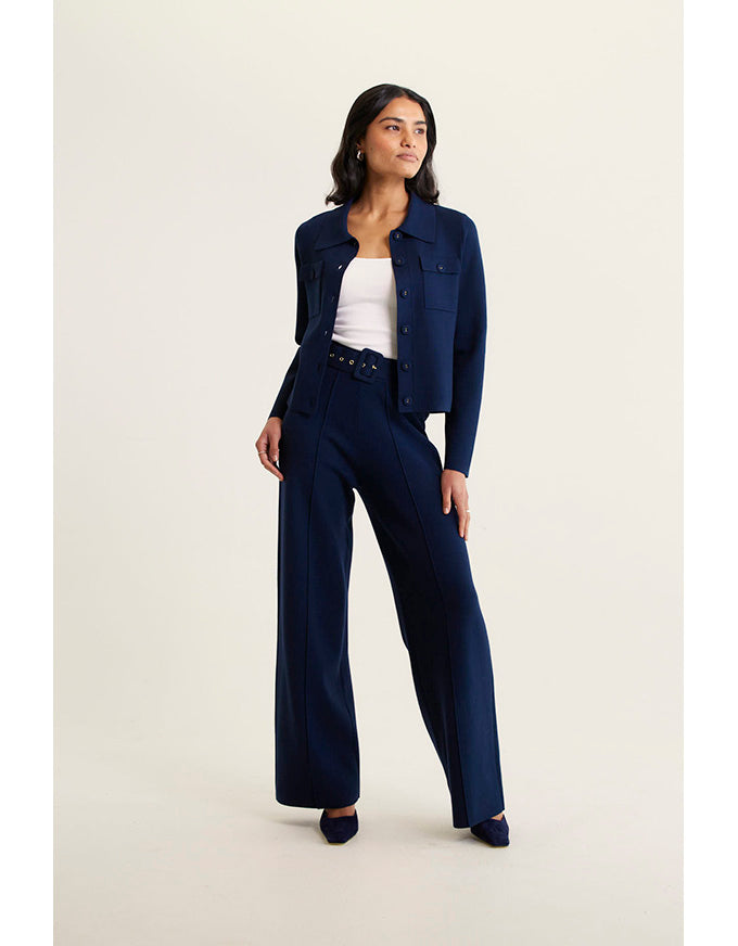 Carter Knit Jacket Navy