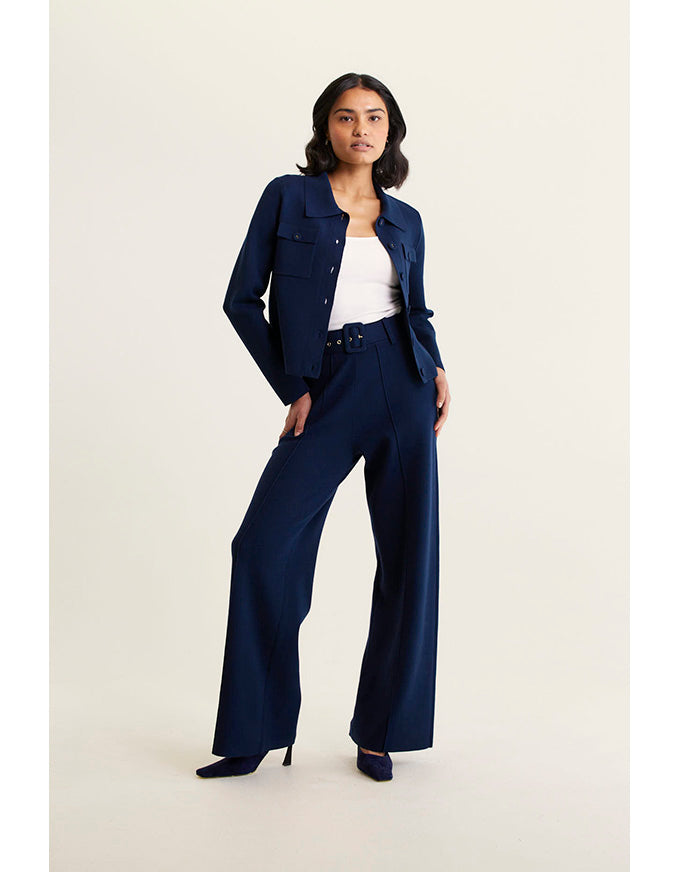 Carter Knit Jacket Navy