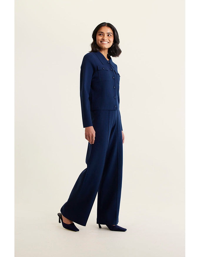 Carter Knit Jacket Navy