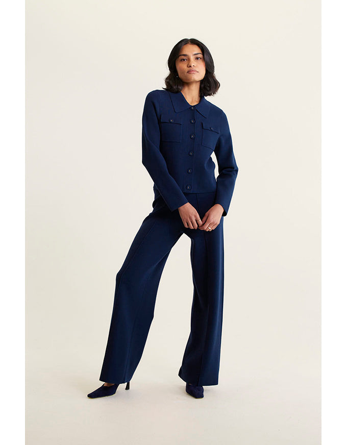 Carter Knit Jacket Navy