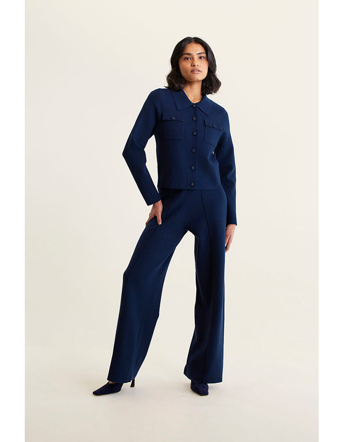 Carter Knit Jacket Navy