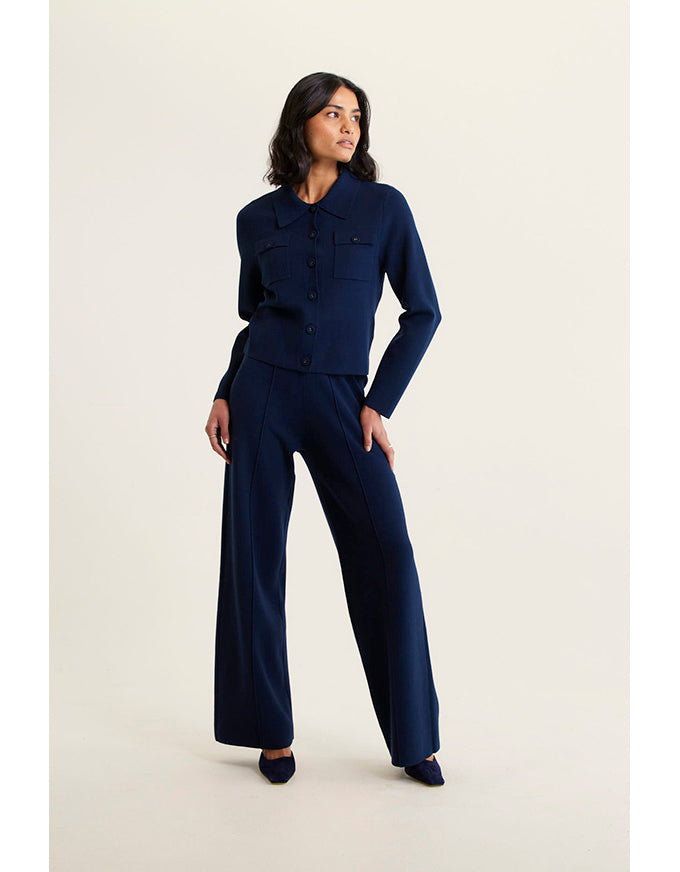 Carter Knit Jacket Navy