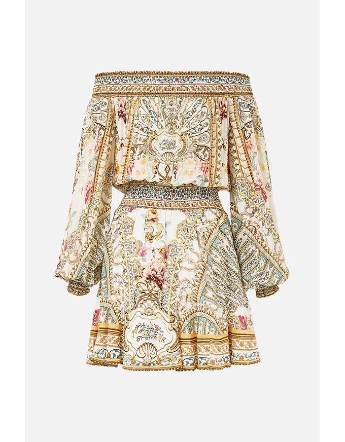 Ottoman Dynasty Off The Shoulder Short Dress