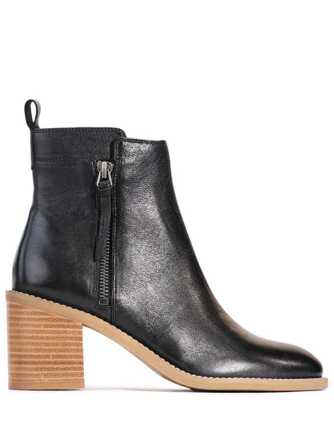 Charity Ankle Boots Nero Leather