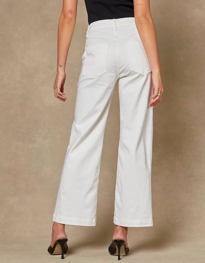 Cody Kick Flare Trouser Ivory
