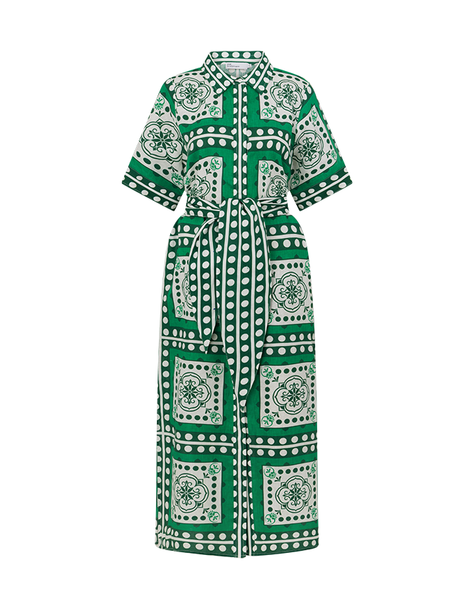 Roam Dress - Parrot Scarf