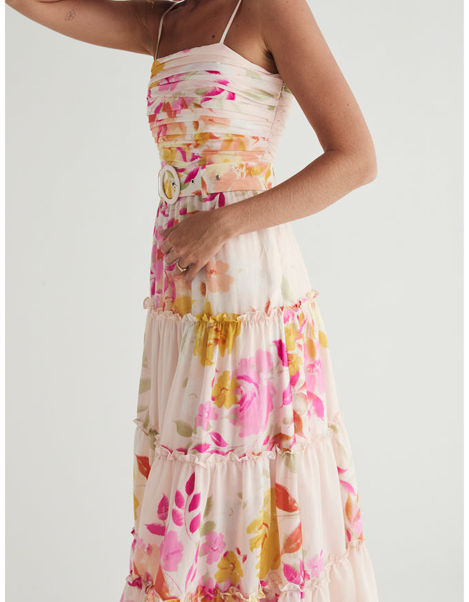 Iris Midi Dress Print\