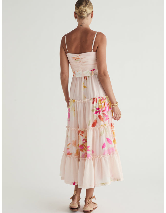 Iris Midi Dress Print