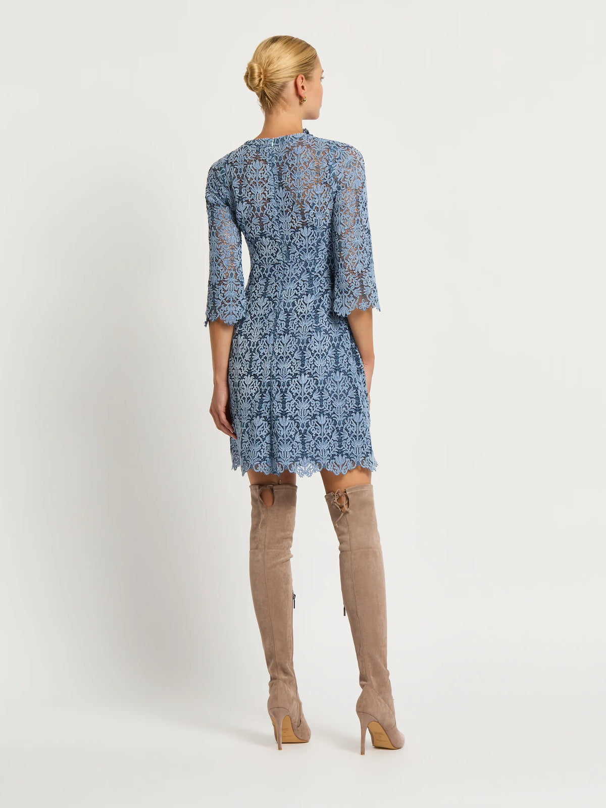 Juliette Mini Dress Pale Blue/Navy