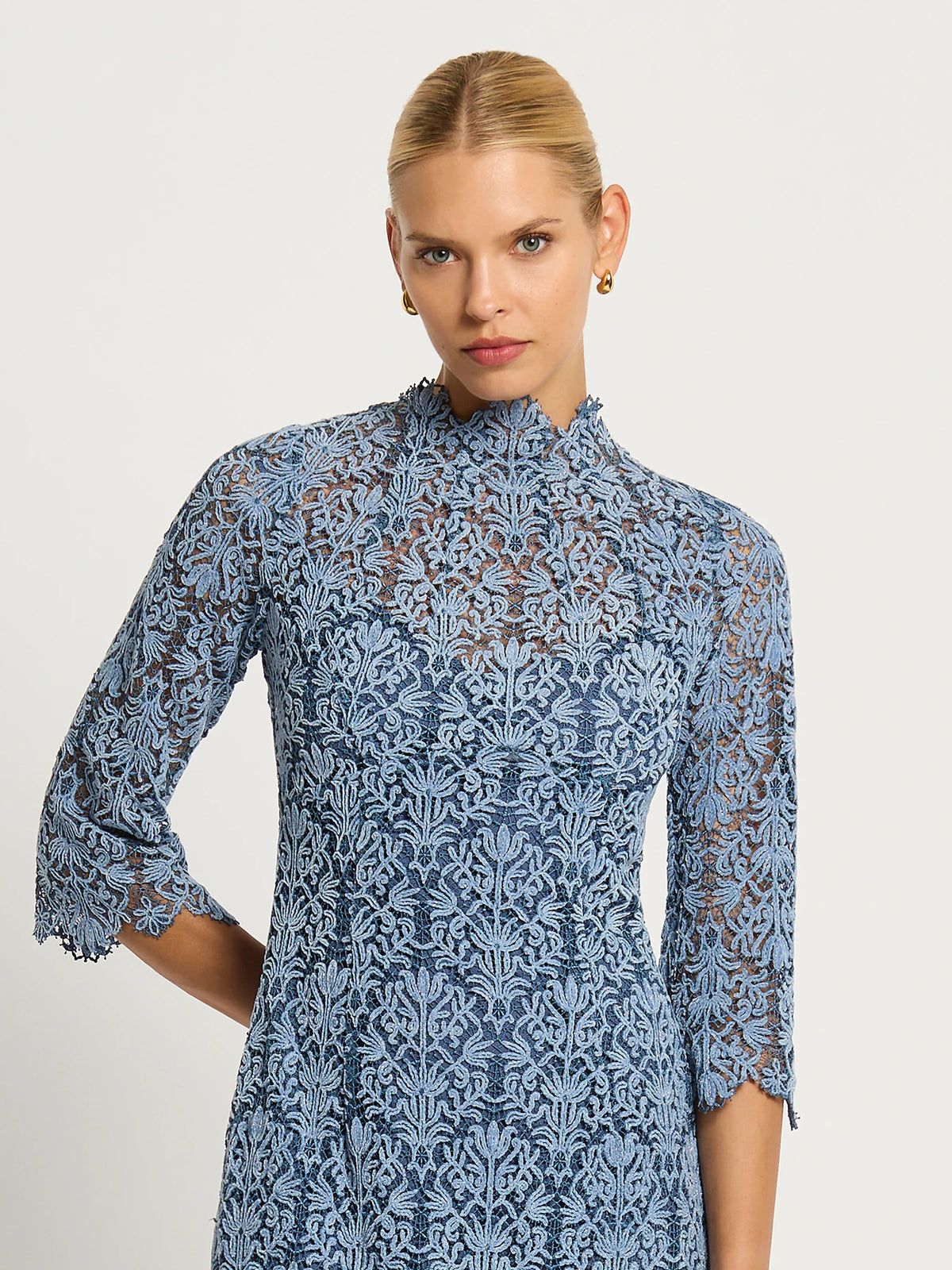 Juliette Mini Dress Pale Blue/Navy