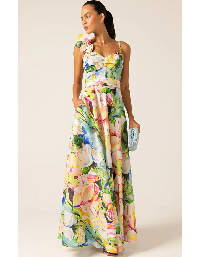 Camille Maxi Dress Watercolour Floral