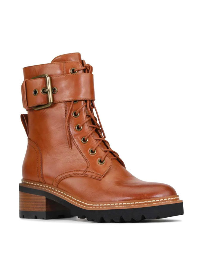 Line Boot Brandy Leather