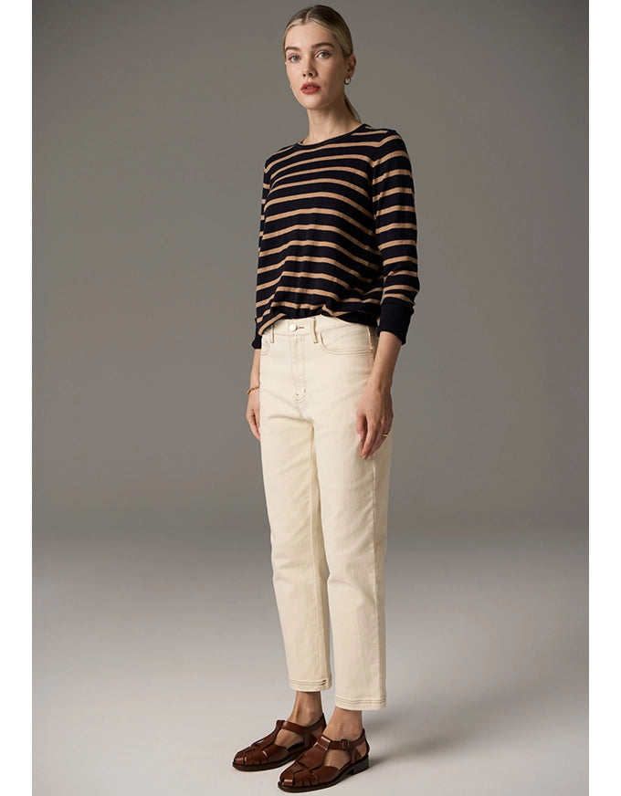 Beech Stripe Knit Toffee/Ink