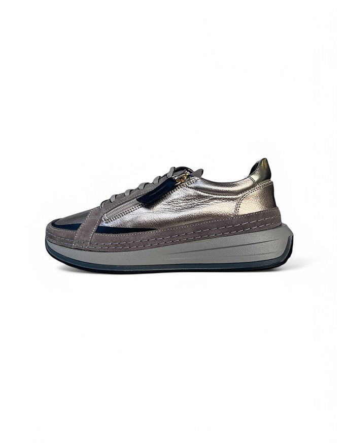 シューズ ena Ena Leather Sneakers Taupe Multi – Bombo Clothing Co.