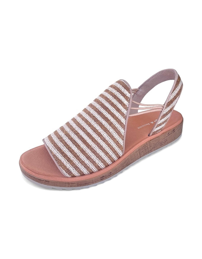 Oarliss Coffee Stripe Sandal