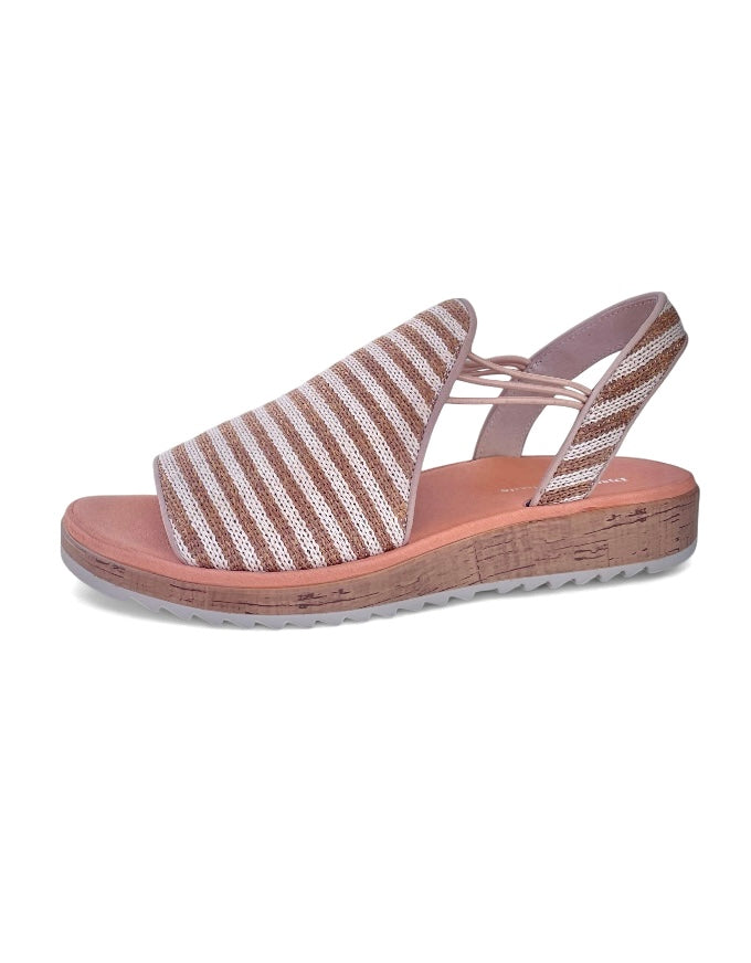 Oarliss Coffee Stripe Sandal