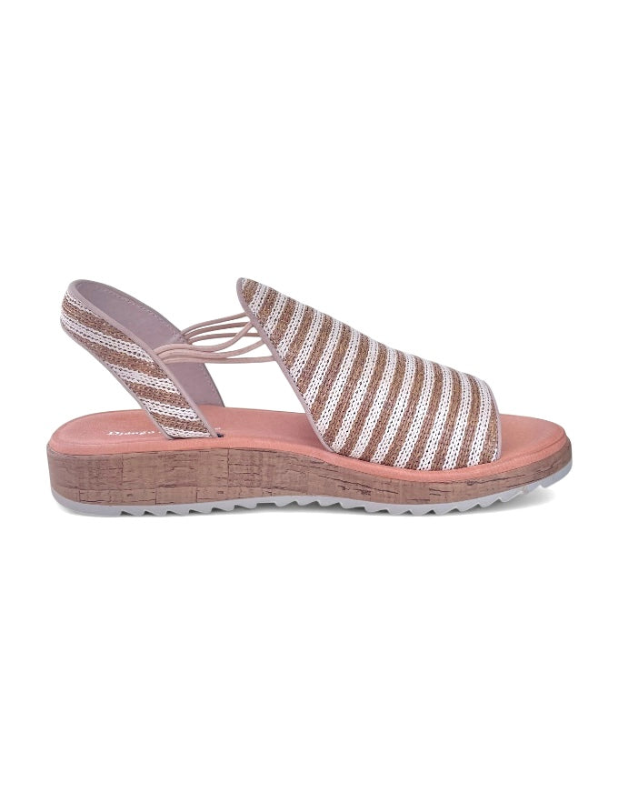Oarliss Coffee Stripe Sandal