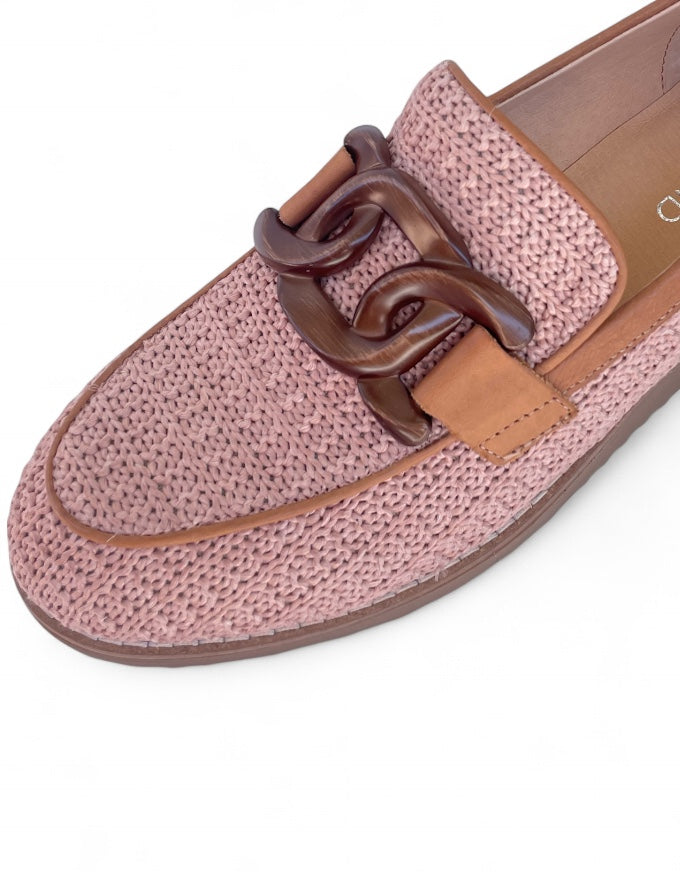 Ossely Natural Raffia Loafers