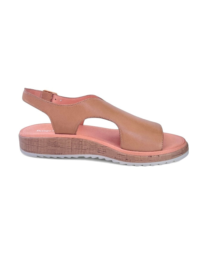 Olingos Tan Almond Leather Sandals