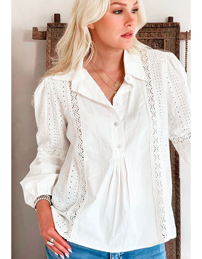Riley Cotton Shirt White