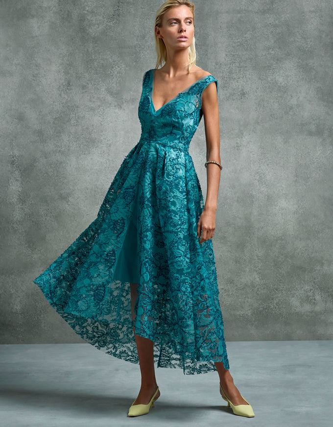 Stephanie Dress Turquoise