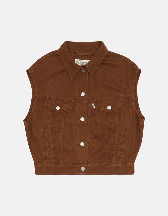 Shrunken 90's Vest Sorrel Horse