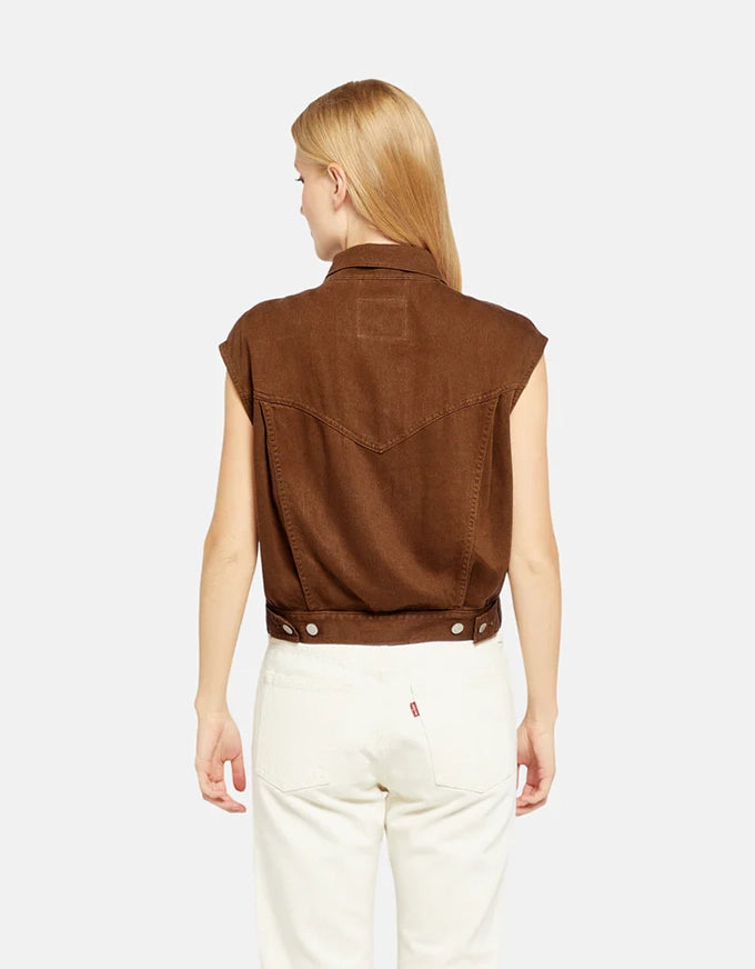 Shrunken 90's Vest Sorrel Horse