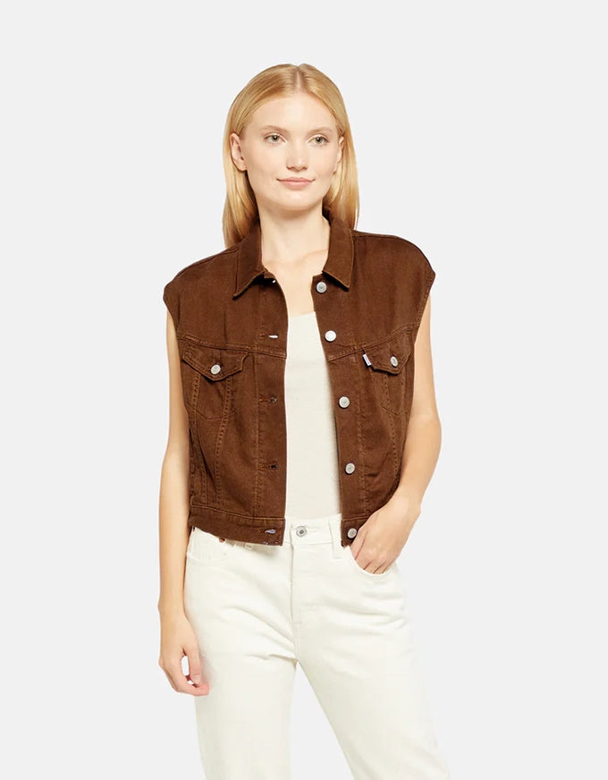 Shrunken 90's Vest Sorrel Horse