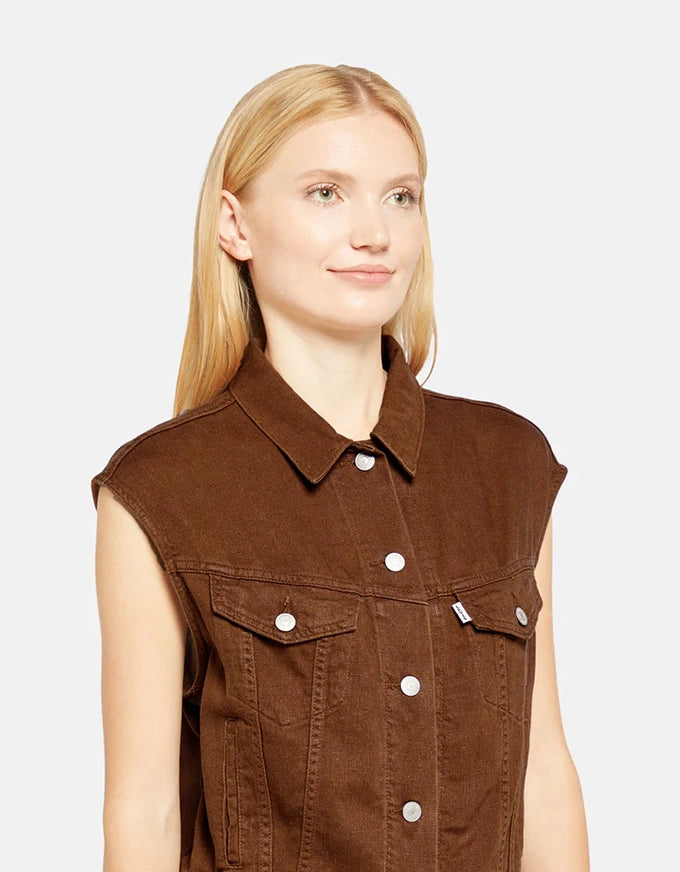 Shrunken 90's Vest Sorrel Horse