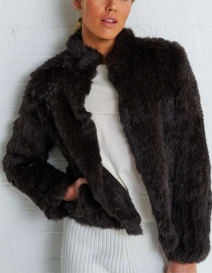 Willow Jacket Fur Chocolate
