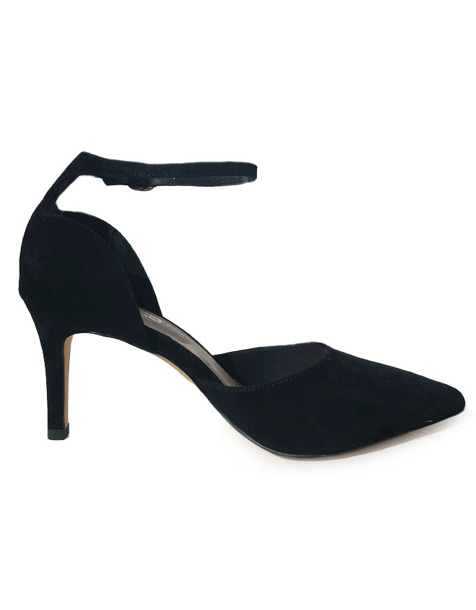 Bahammas Black Suede Heels