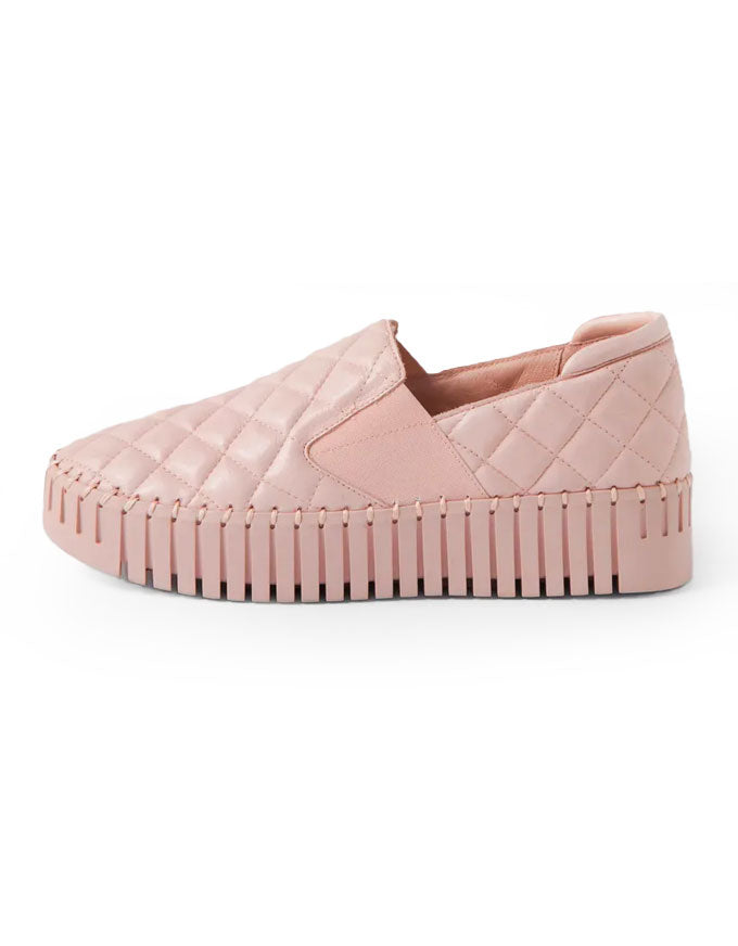 Batley Dusty Pink Leather Sneakers