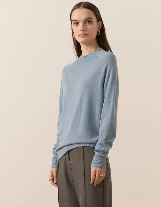 Bennet Funnel Neck Blue