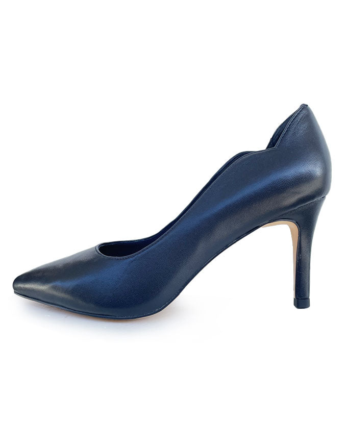 Bethuny Heels Navy Leather